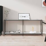vidaXL Konzolni stol bijeli 180 x 35 x 75,5 cm od kaljenog stakla Cijene