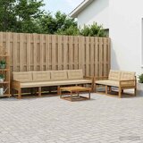  Set vanjskih sofa 7 kom. Prirodna i bež | shoptok.hr