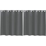 Voile zavjese s ušicama 2 kom tamnosive 140x140 cm | shoptok.hr
