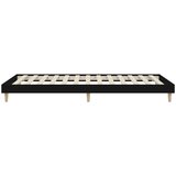  Posteljni okvir črn 90x190 cm inženirski les | Shoptok.si
