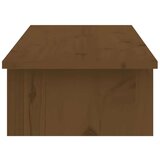  Stojalo za zaslon medeno rjavo 100x27x15 cm trdna bor | Shoptok.si
