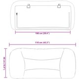  Jastuk za uzglavlje Hvar plavi 100 cm od tkanine | shoptok.hr