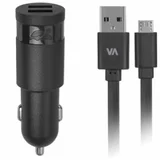 Rivacase avto polnilec VA4222 2,4A + podatkovno polnilni kabel microusb