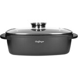 Cheffinger Pravokotni Peka? 32 cm z Marmoriranim Premazom s Steklenim Pokrovom, ?rna, (21553002) Cene