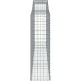 Obokana gabionska košara 3 kos 400x50x160/180cm cinkano železo | Shoptok.si