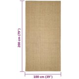  Tepih od sisala za grebanje 100 x 200 cm | shoptok.hr