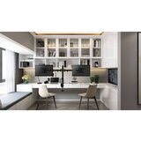 Equip 650152 nagibna namizna monitorska konzola, 13 "-27", 2 monitorja, črna | Shoptok.si
