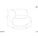Makamii Siv fotelj Hina – | Shoptok.si