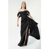 Lafaba Evening & Prom Dress - Black - Wrapover cene
