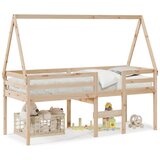 The Living Store Visoka postelja s streho 80x200 cm trdna borovina - Visoka Postelja, (21606959) | Shoptok.si