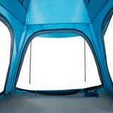 vidaXL Šotor za kampiranje za 4 osebe moder 240x221x160 cm 185T taft | Shoptok.si