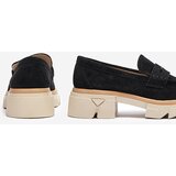 Resti Black women's openwork moccasins on a solid sole Ejina - Footwear | Shoptok.si