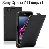  Preklopni etui / ovitek / zaščita Flexi za Sony Xperia Z1 Compact - črni | Shoptok.si
