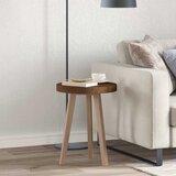  Gornji dio stola Tamno smeđa Ø 40 x 4 cm Čvrsto Hrastovo Drvo | shoptok.hr