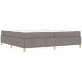  Krevet s opruga kutije Taupe i bijela 200 x 200 cm tkanina | shoptok.hr