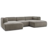 Bobochic Paris Siva/smeđa kutna garnitura od bouclé tkanine (u obliku slova "U") Zephyr – | shoptok.hr