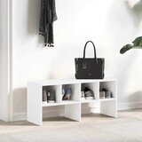 vidaXL Regal za čevlje zložljiva bel 89,5x30x40 cm | Shoptok.si