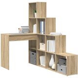  Kutni stol s policom Sonoma hrast 101,5 x 149,5 x 149,5 cm | Eponuda.ba