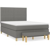  The Living Store Box spring postelja z vzmetnico temno siva 140x200 cm blago - Box Spring Postelja, (21445674) | Shoptok.si