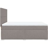 vidaXL Krevet s oprugama i madracem smeđesivi 140 x 190 cm od tkanine | shoptok.hr