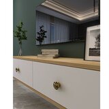 Hanah home tv polica zuzu 120 sapphire oak white gold | ePonuda.com