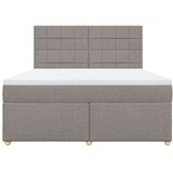  Krevet s oprugama i madracem smeđesivi 180x200 cm tkanina | shoptok.hr