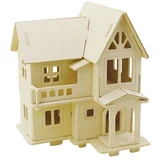  Kućica s balkonom - 3D set (drvena kućica za sklapanje)
