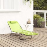  Zložljiv ležalnik Zelena 182 x 55 x 85,5 cm Tekstil, (5000269150) | Shoptok.si