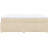  Krevet s oprugama i madracem krem 140x200 cm od tkanine | shoptok.hr