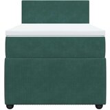 Box spring krevet s madracem tamnozeleni 90x190 cm baršunasti | shoptok.hr