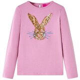 vidaXL Dječja majica s dugim rukavima tamnoružičasta 116 | shoptok.hr