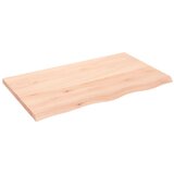 Maison Chic Stenska polica - Viseča Polica 100x60x(2-4) cm neobdelana trdna hrastovina, (21784835) | Shoptok.si