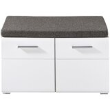 Voleo garderobna klop bela, barve hrasta | Shoptok.si