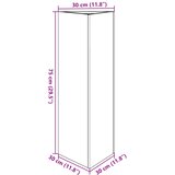 Vrtna sadilica crna trokutasta 30 x 26 x 75 cm čelična | shoptok.hr