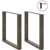 vidaXL Noge za jedilno mizo U-oblika 2 kosa 90x(72-73) cm jeklo, (21828560) | Shoptok.si