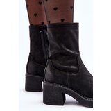 Sergio Leone Women's Boots on Massive Heel Black Tozanna | ePonuda.com