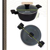 BE Living Posuda za kuhanje s poklopcem Delight Black 24 cm | Eponuda.com