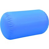 vidaXL Gimnastički valjak na napuhavanje s crpkom 100x60 cm PVC plavi | shoptok.hr