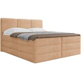 MID.YOU POSTELJA BOXSPRING 180 cm x 200 cm , les, tekstil, leseni material terakota | Shoptok.si