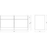 noo.ma Črna komoda 146x76x51 cm Hido – | Shoptok.si