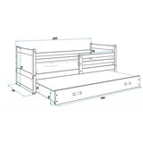  Krevet BMS Rico za 2 osobe 200x90 cm, GRF grafit | shoptok.hr