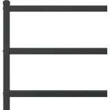 Metalni okvir kreveta s uzglavljem i podnožjem crni 100x190 cm | shoptok.hr