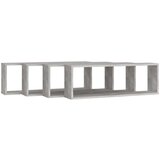vidaXL Stenske police kockaste 4 kosi betonsko sive 80x15x26,5 cm, (20620400) | Shoptok.si