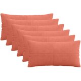  Presvlaka za jastuk 6 pcs ALMELO Crvena narančasta 40 x 80 cm Slike