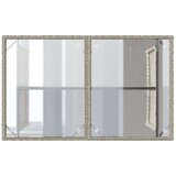 vidaXL Vrtni stol sa staklenom pločom sivi 110x68x70 cm od poliratana | shoptok.hr