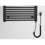 Aqualine kupatilski električni radijator direct-e 400W 96x60 cm mat crne boje | Eponuda.com