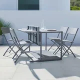 set za balkon mario, modularen, siva, 5-Delno