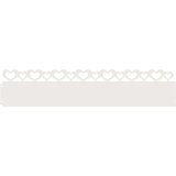 vidaXL Robniki za trato 10 pcs Bela 103 x 0,05 x 22 cm Jeklo, (5000111069) | Shoptok.si