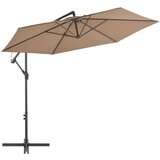 vidaXL Previsni senčnik z aluminijastim drogom 300 cm taupe barve Cene