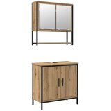  Set namještaja za kupaonicu 2 kom. Smeđa 60 x 30 x 60 cm | shoptok.hr